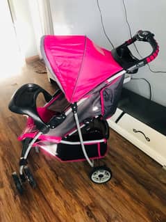 infanti brand stylish colour full pram for kids in reasonable price.