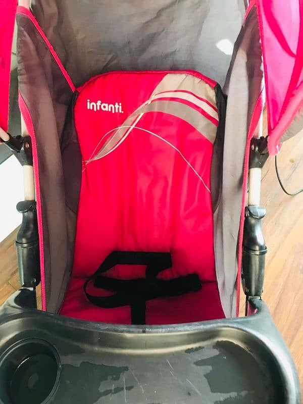 infanti brand stylish colour full pram for kids in reasonable price. 1