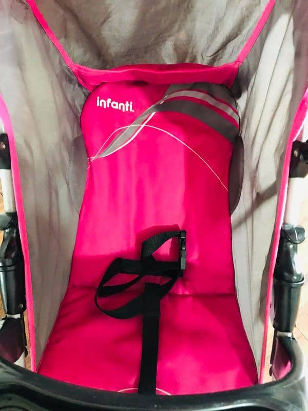 infanti brand stylish colour full pram for kids in reasonable price. 16