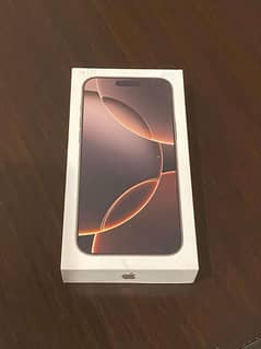 Iphone 16 pro max box pack 256gb.