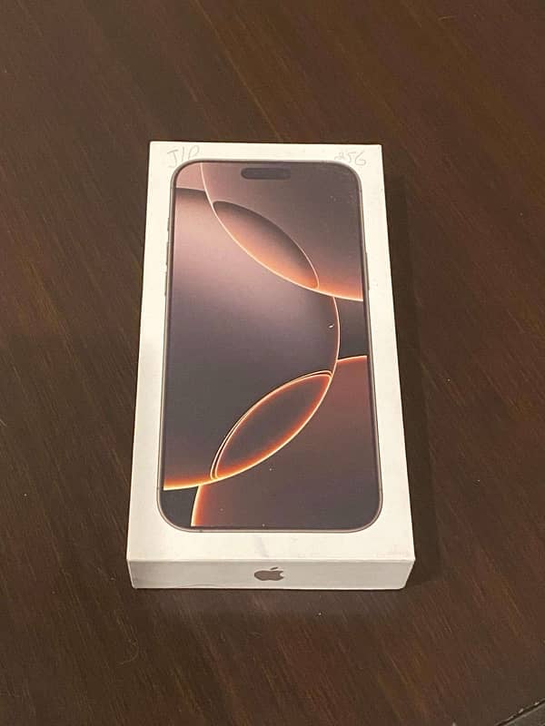 Iphone 16 pro max box pack 256gb. 0