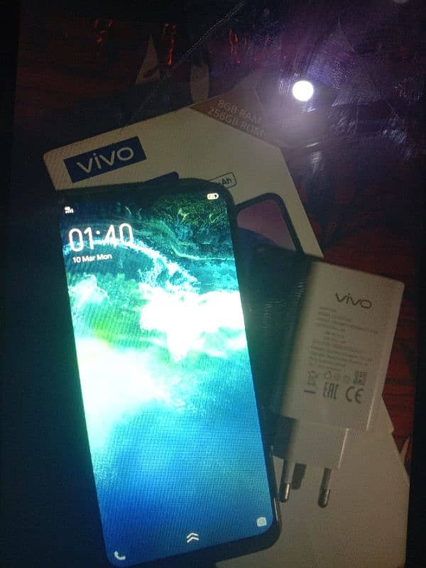 vivo y17 8/256 box chrger sat 1