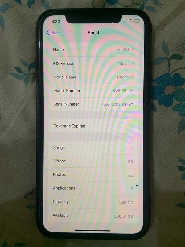 IPHONE 11 GB/256 FACTORY 3