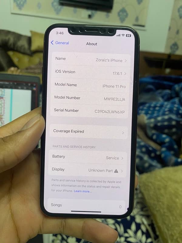 iphone 11 pro DUAL SIM PTA approved scratchless phone golden 6