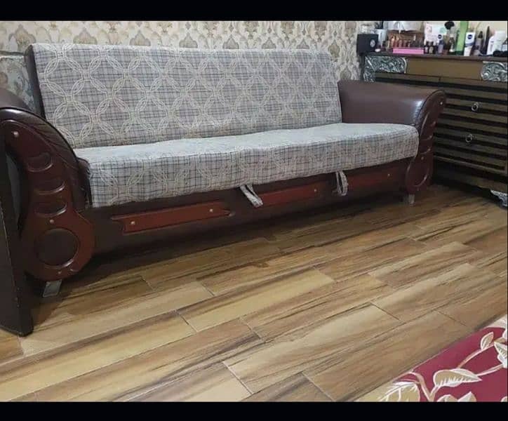 GOOD CONDITION SOFA CM BED IN LOW PRICE 2