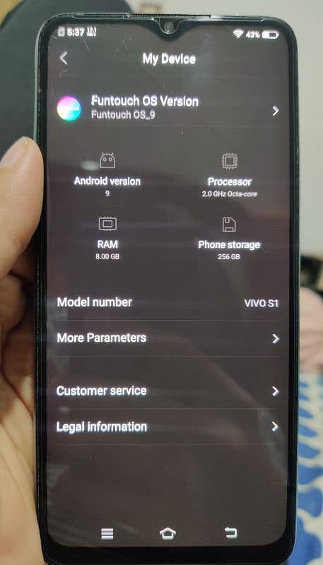 Vivo S1 8/256 All okay Non pta dual sim 1