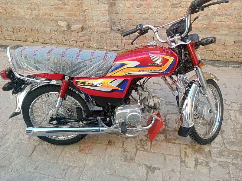 Honda cd 70 24/25 punjab numbr location jauharabad district khushab 0