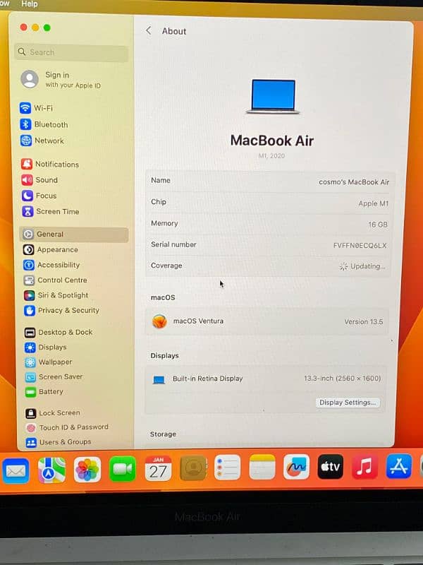 Macbook Air M1 (16/512) 6