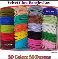 Velvet Glass Bangles For Girls /03234544506