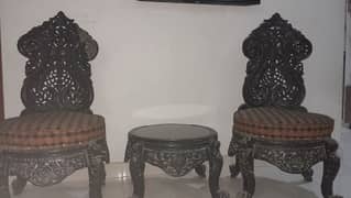 wooden chair set