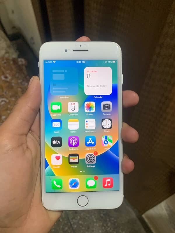 Iphone 8 plus 64GB white colour waterpack 03185146868 call me 2