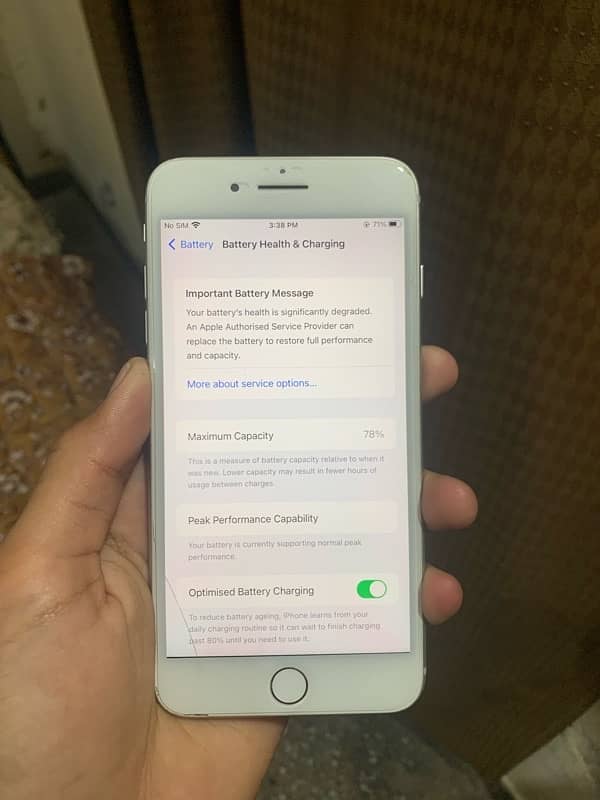 Iphone 8 plus 64GB white colour waterpack 03185146868 call me 4