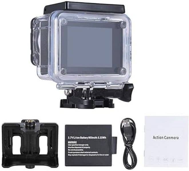 4k Waterproof Wireless Sports Camera Black 2