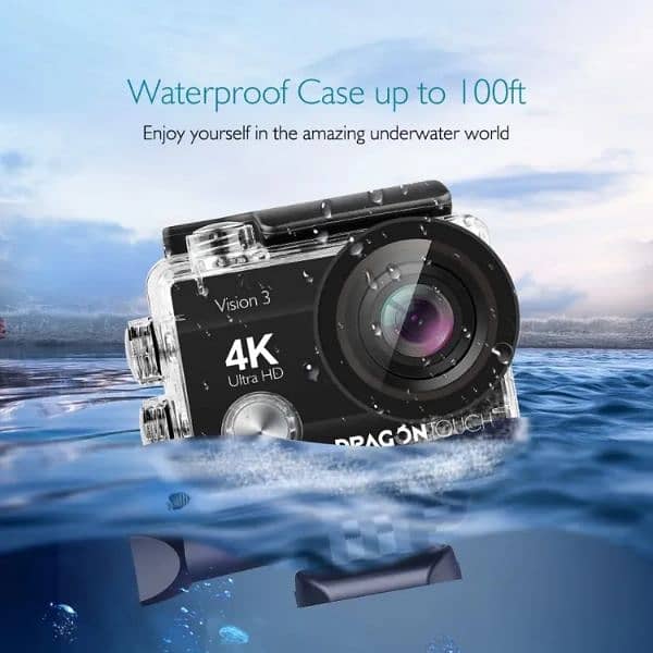 4k Waterproof Wireless Sports Camera Black 4