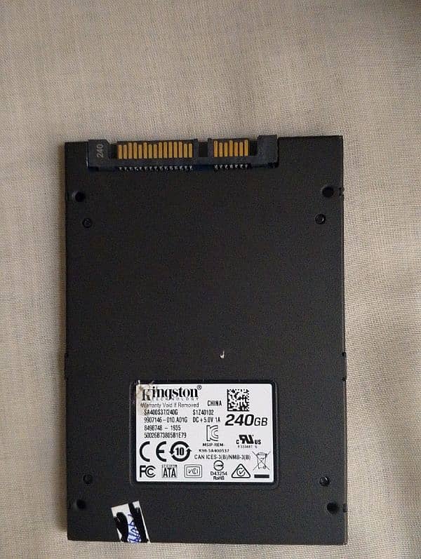 Kingston A400 240 Gb 10 / 10 Condition. . Check warranty 1