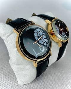 Stylish unisex couple watch Leather strip, WhatsApp (03145156658)