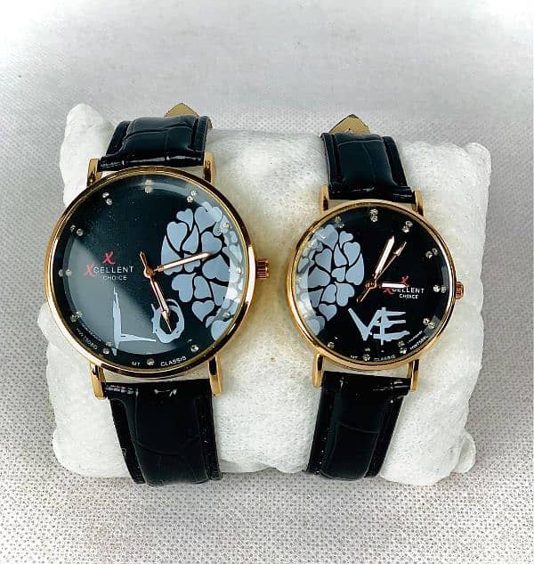 Stylish unisex couple watch Leather strip, WhatsApp (03145156658) 5