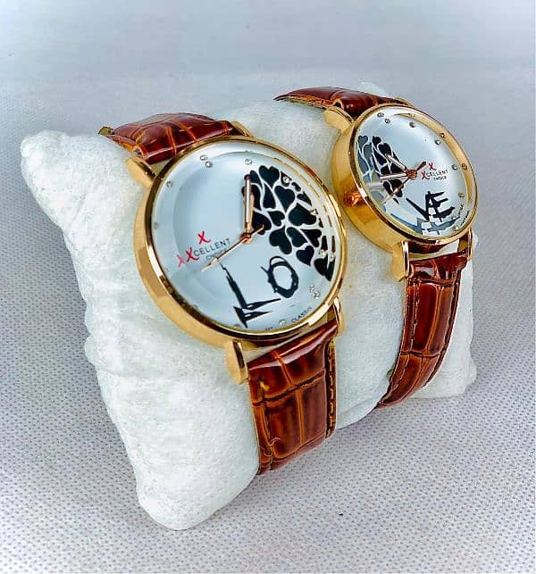 Stylish unisex couple watch Leather strip, WhatsApp (03145156658) 7