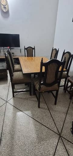 dining table with chairs