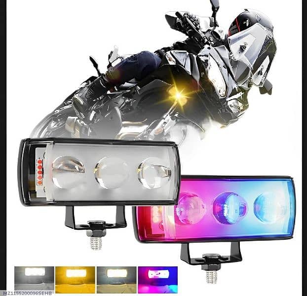 3 Lens Mini LED Driving Fog Lights , WhatsApp 03145156658 0