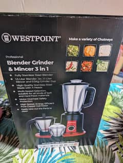 Westpoint WF-367 Blender Grinder & Mincer 3 in 1