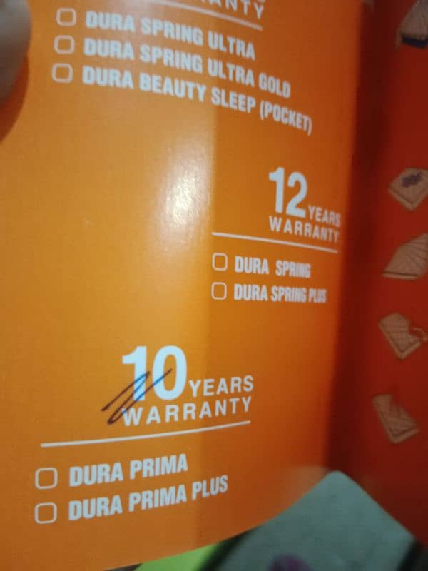 dura spring mattress just like new A-one condition  10 years warranty 4