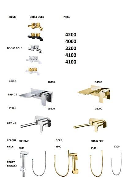 Sanitary_Bath Shower, Basin mixer, Toilet Shower, Basin waste 2