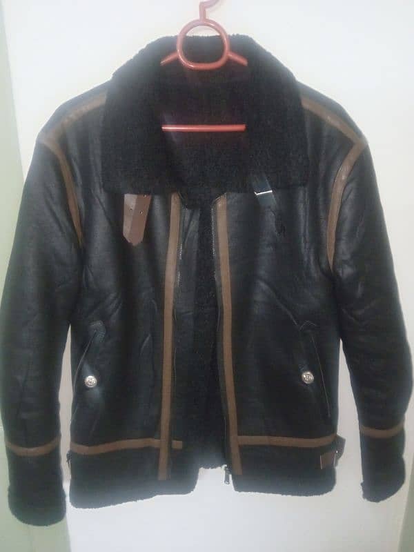 shearling sheepskin leather flight pilot jacket 2