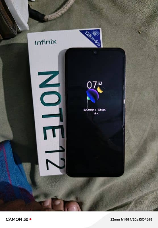 Infinix note 12. . . RAM 6+5 Storage 128GB 2