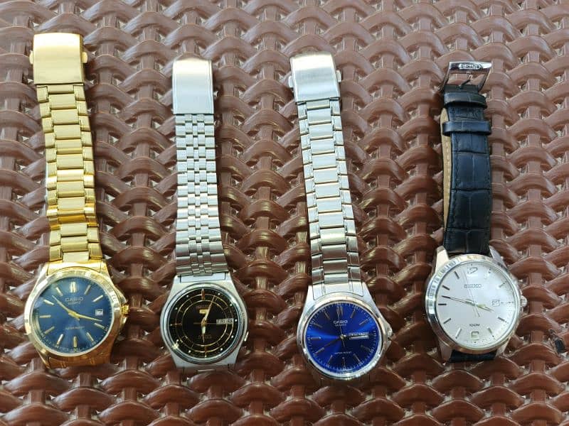 Seiko 5 and Casio watches 0