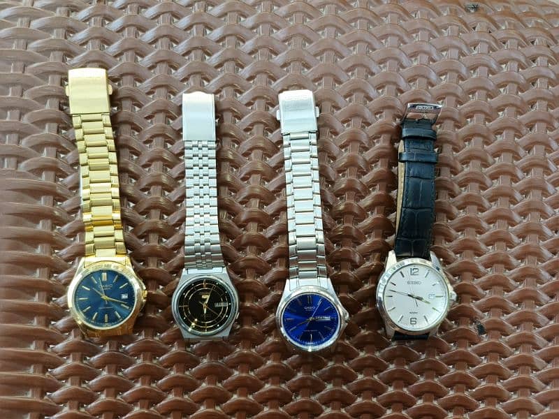 Seiko 5 and Casio watches 1