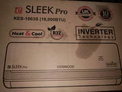 Kenwood split Ac E-Sleek Pro Inverter Kes 1863S