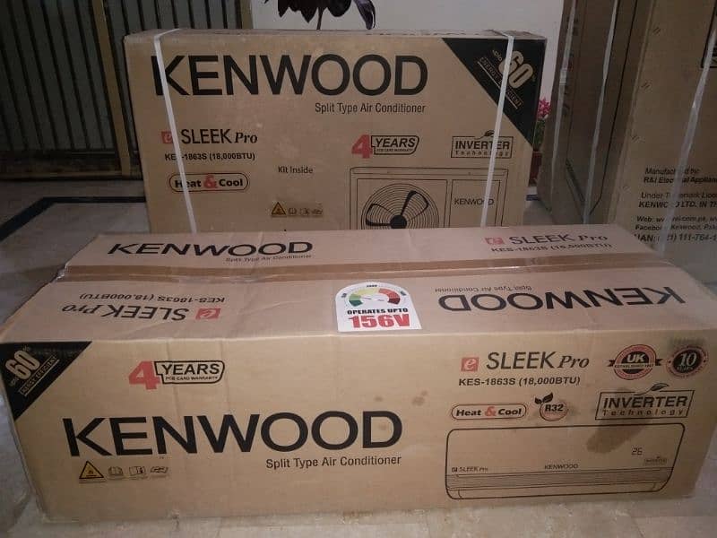 Kenwood split Ac E-Sleek Pro Inverter Kes 1863S 1