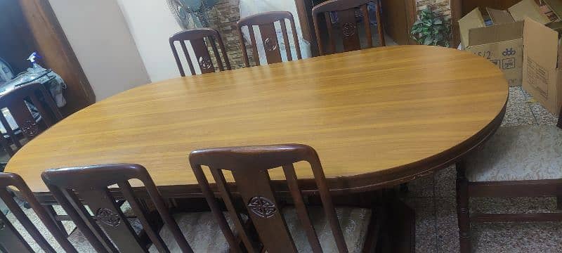 Dinning table with 8 chairs 1