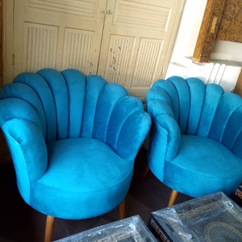 coffee chairs/ bedroom chairs / flower shape chair/ pair of chairs 3