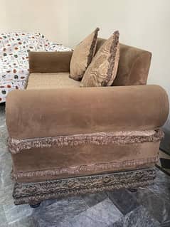 sofa set with cushions