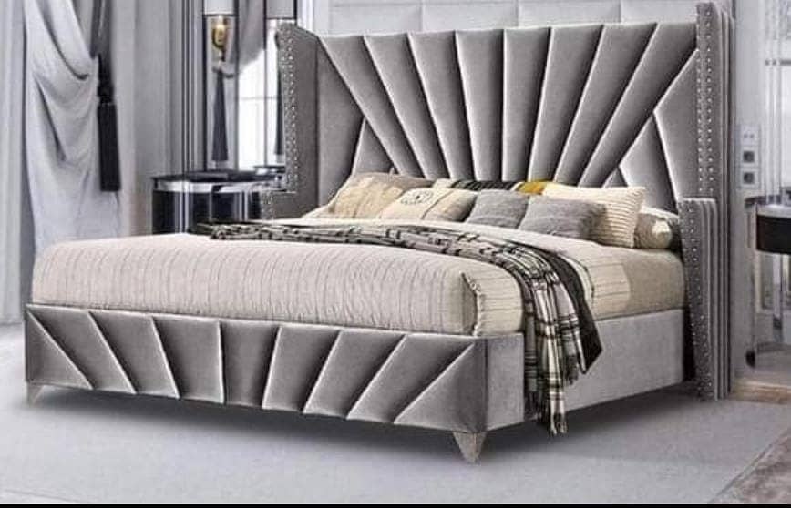 Bed Set/Poshish Bed /Double Bed/king Size Bed/Bed Dressing Side Table 13