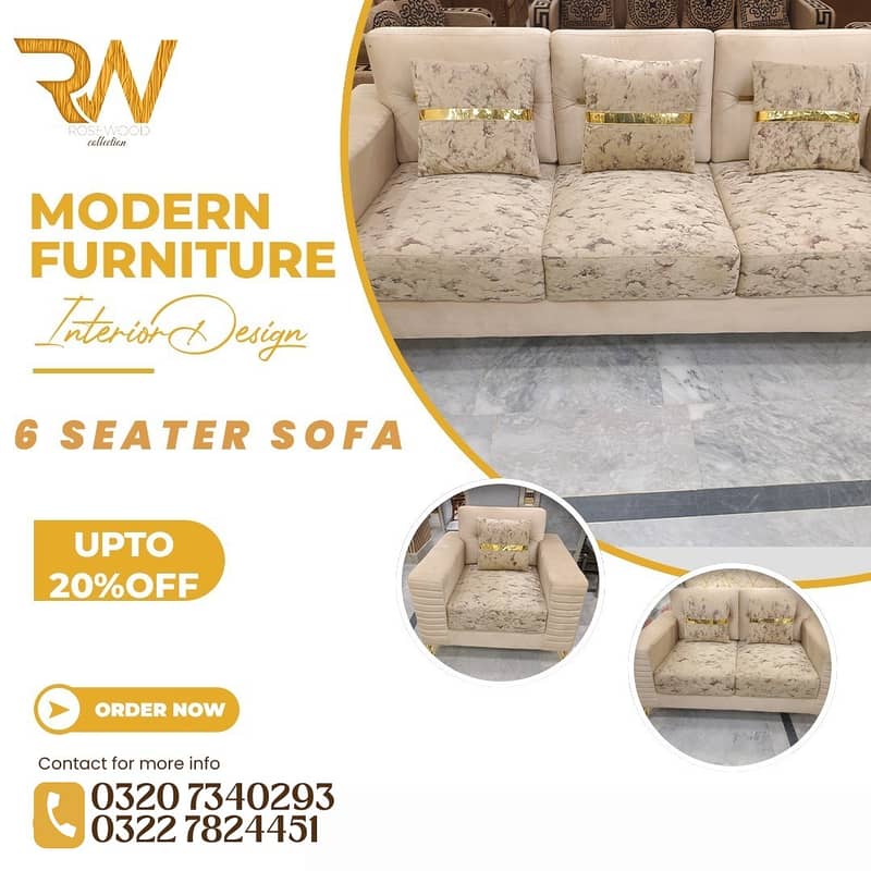 Sofa Set - 6 Seater Sofa - 5 Seater Sofa - Luxury Sofa - L Shape Sofa 0