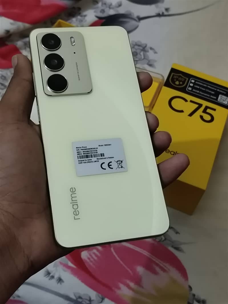 Realme c75 8+128gb with box charger 0