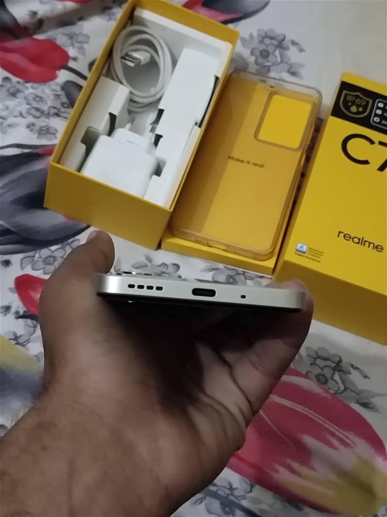 Realme c75 8+128gb with box charger 5