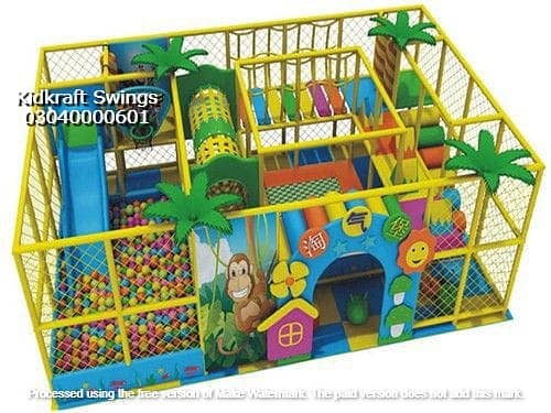 indoor Soft play area, Toddler Slides, swings, seesaw, merry go round 2