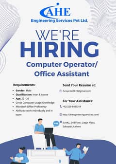 HIRING Administrator Assistant/ Computer Operator