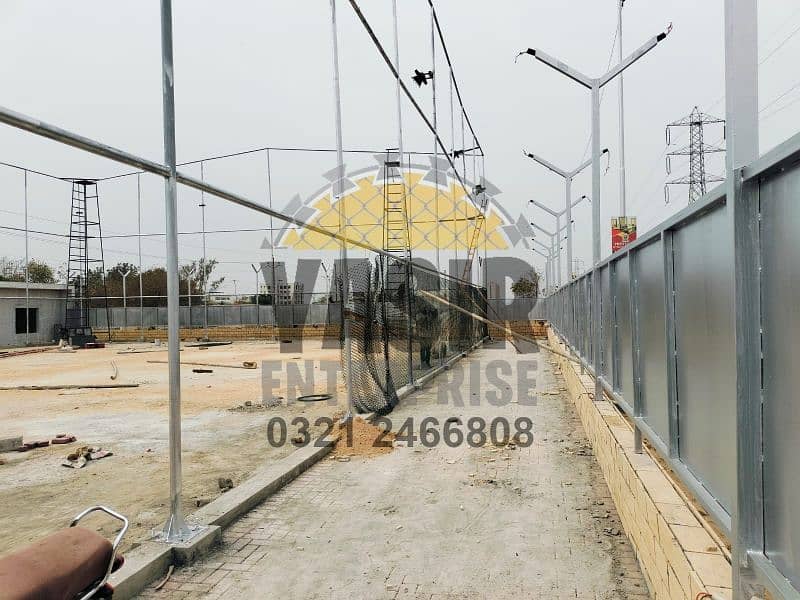 Chain link boundary wall fabrication - Razor & barbed wire - Security 1