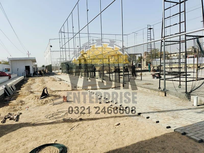 Chain link boundary wall fabrication - Razor & barbed wire - Security 3