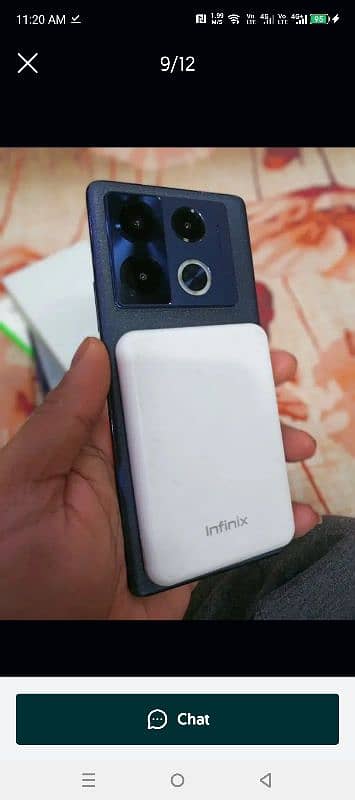 Infinix note 40 pro 12/256 box open 9 month worantyy 5