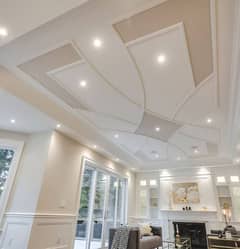 False ceiling -Pop ceiling -Border Work -Gypsum ceilin -2 by 2 ceiling