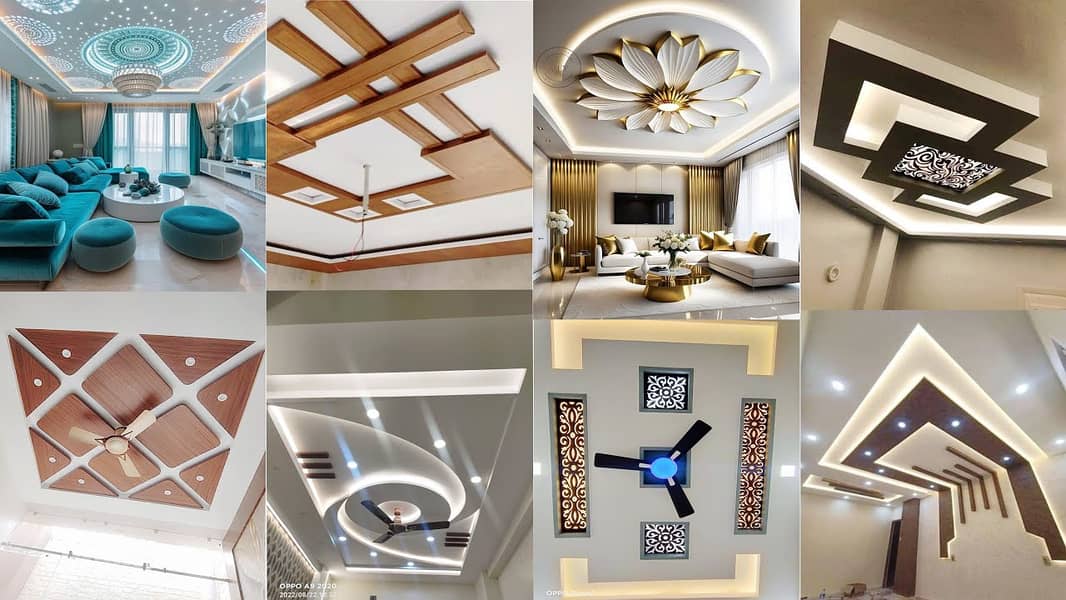 Fancy ceiling-2*2 Ceiling-Office ceiling-Dry wall - Plaster of paris 2