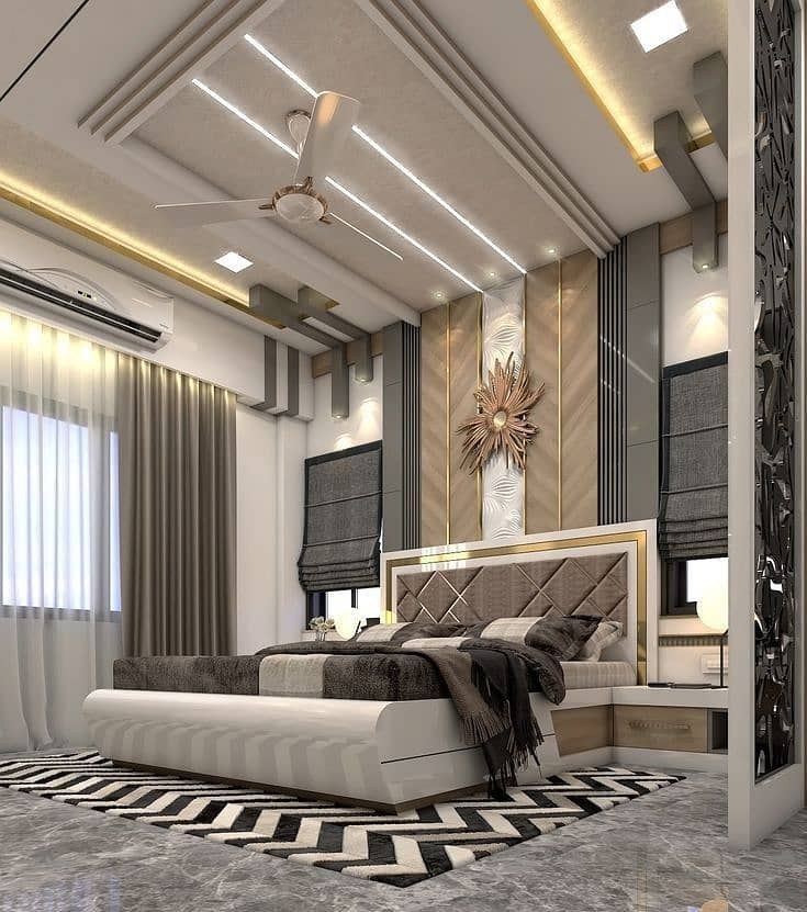 Fancy ceiling-2*2 Ceiling-Office ceiling-Dry wall - Plaster of paris 8