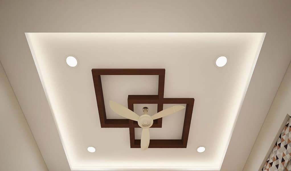 Fancy ceiling-2*2 Ceiling-Office ceiling-Dry wall - Plaster of paris 16