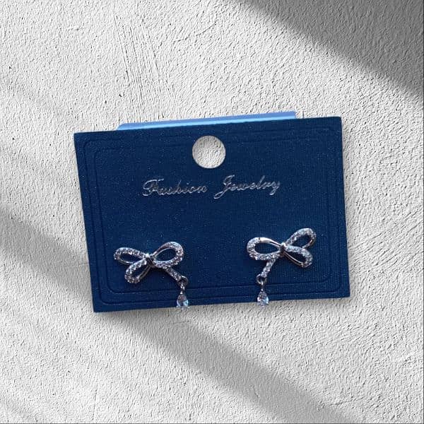 pair of bowknot fashionable and stylish stud earrings 1